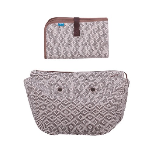 babashop.hu - Nuvita myMIA táskabélés + pelenkázó lap - rhombo brown - 8802