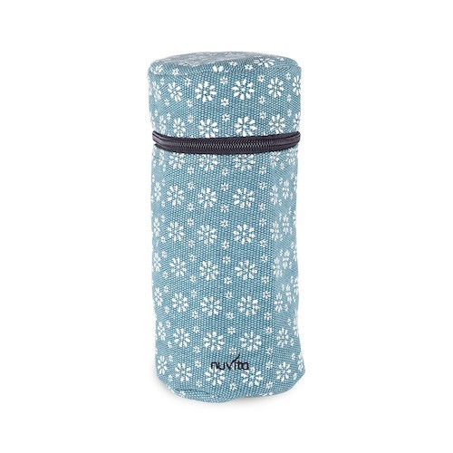 babashop.hu - Nuvita myMIA cumisüveg táska - flower grey - 8805 !! kifutó !!