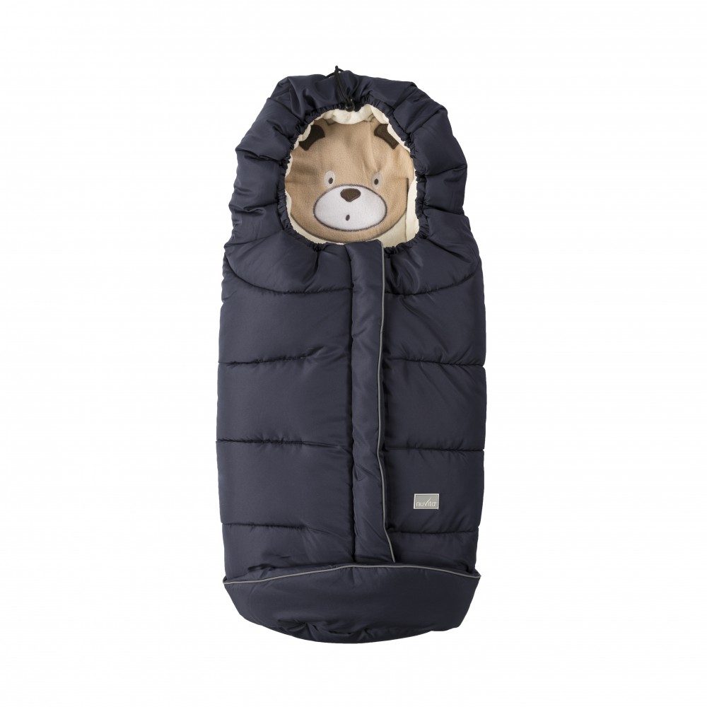 babashop.hu - Nuvita Cuccioli bundazsák 100cm - Bear Blue / Beige - 9605