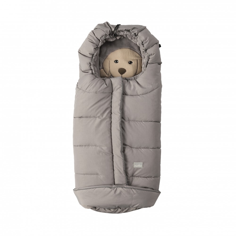 babashop.hu - Nuvita Cuccioli bundazsák 100cm - Dog Melange Light Grey/Grey - 9605