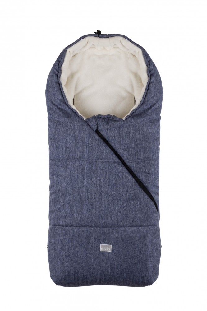 babashop.hu - Nuvita Junior Pop bundazsák 100cm - Melange Blue Jeans / Beige - 9635