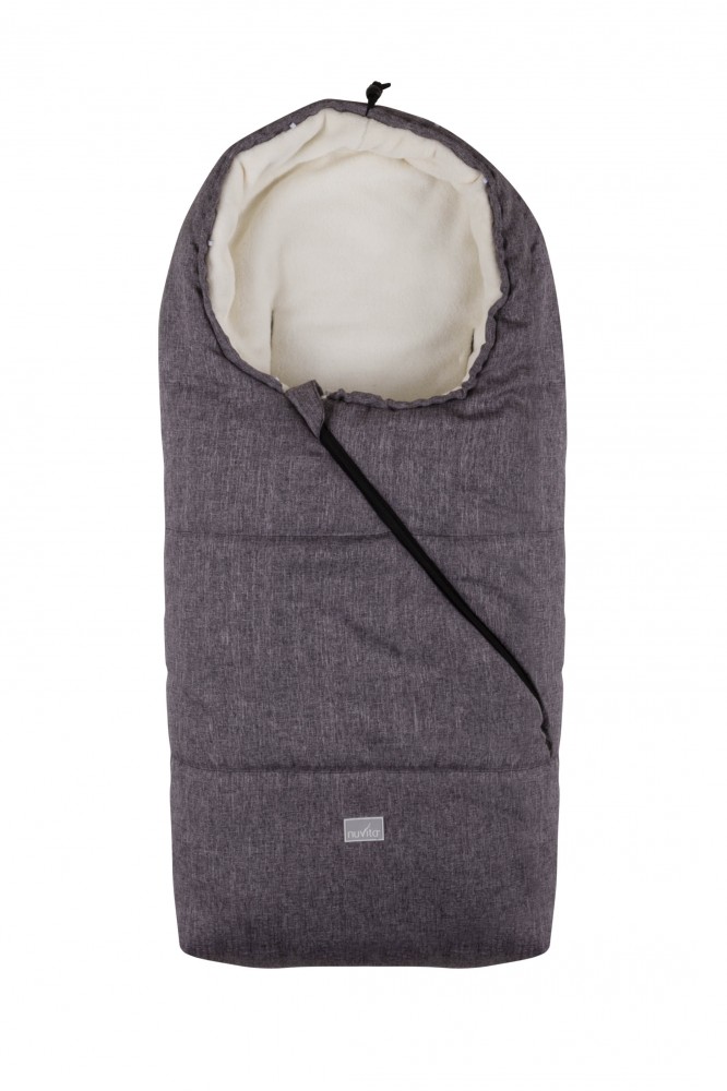 babashop.hu - Nuvita Junior Pop bundazsák 100cm - Melange Grey&Black / Beige - 9635