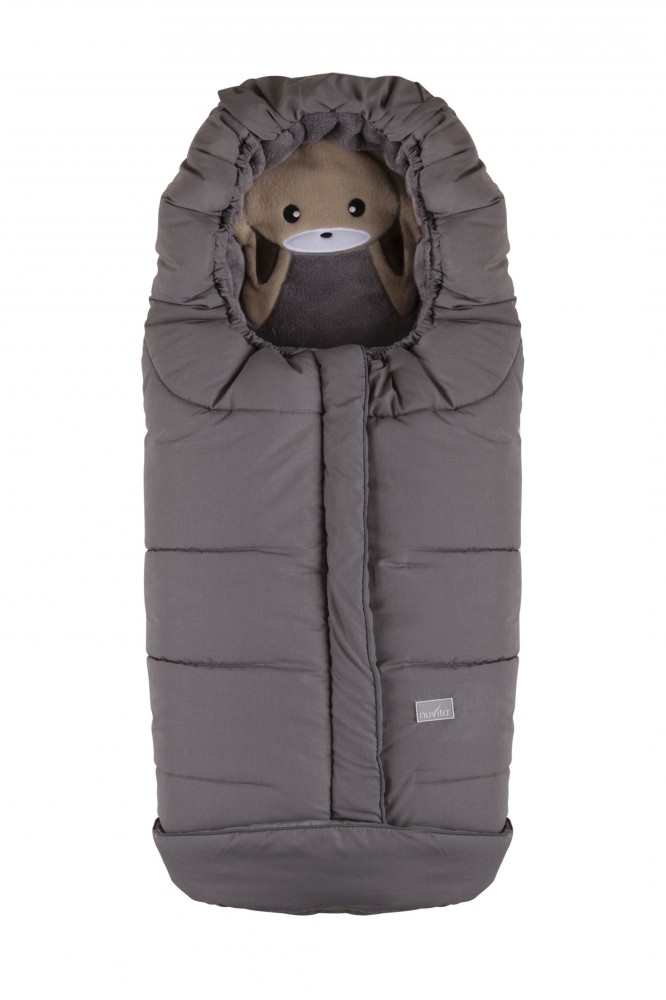 babashop.hu - Nuvita Junior Cuccioli bundazsák 100cm - Rabbit Melange Light Grey / Grey - 9605