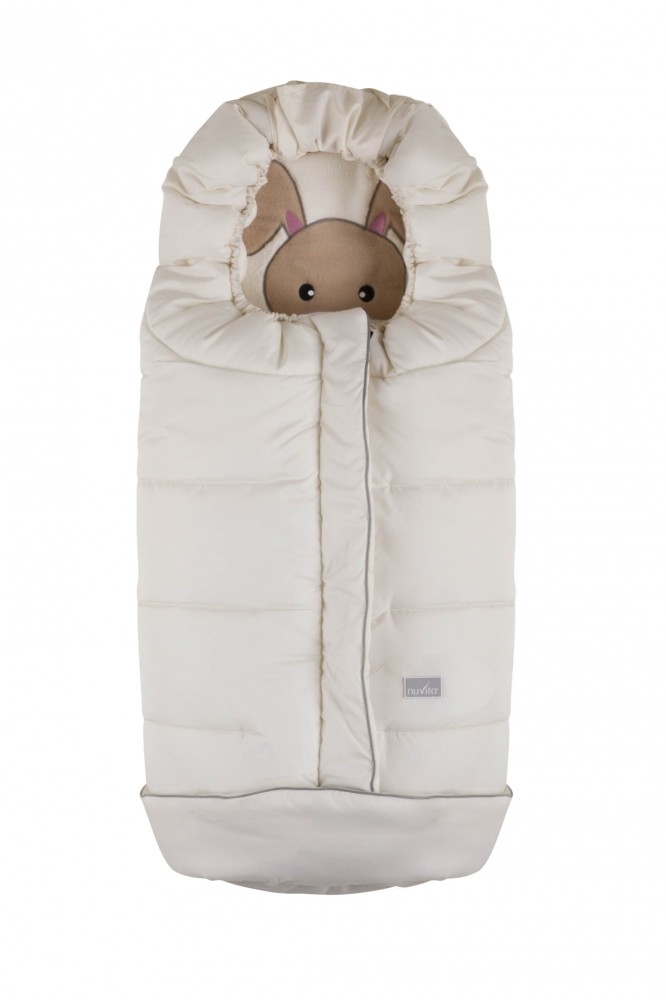 babashop.hu - Nuvita Junior Cuccioli bundazsák 100cm - Rabbit Milk / Beige - 9605