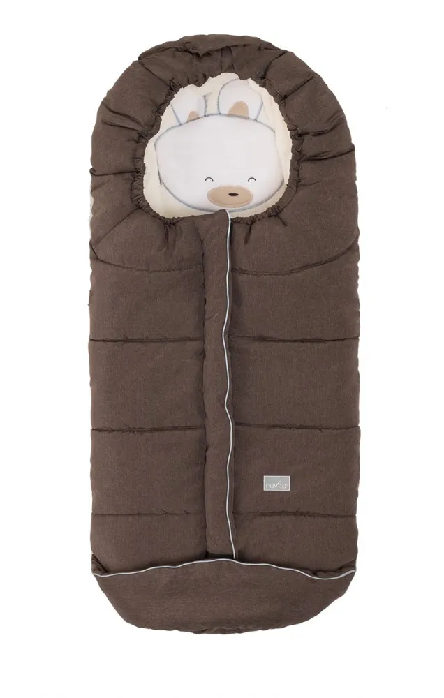 babashop.hu - Nuvita AW Junior Cuccioli bundazsák 100cm - Rabbit Melange Brown / Beige - 9605