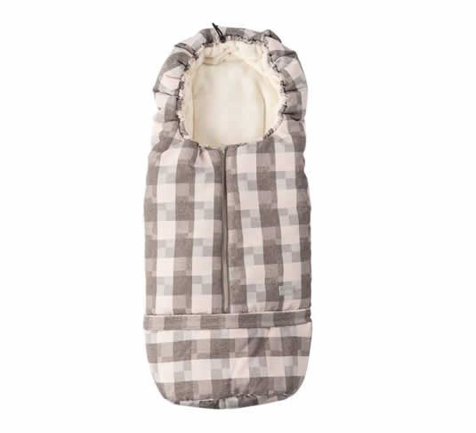 babashop.hu - Nuvita Carry On 2 az 1-ben bundazsák 80/105cm - Beige squared / Beige - 9845 !! kifutó !!