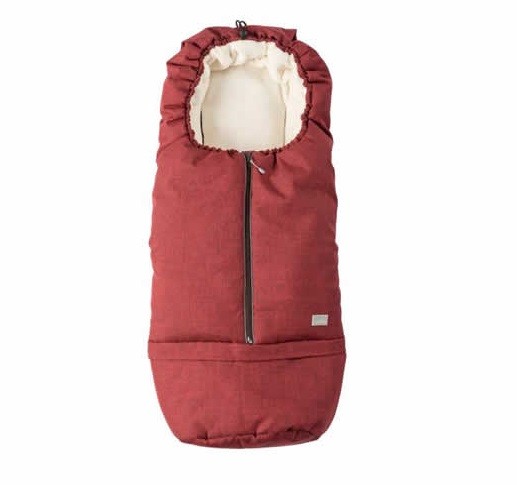 babashop.hu - Nuvita Carry On 2 az 1-ben bundazsák 80/105cm - Melange Red / Beige - 9845