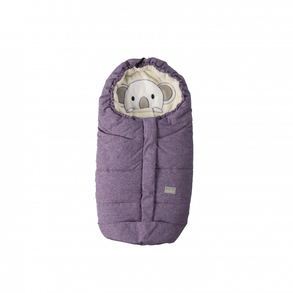 babashop.hu - Nuvita Cuccioli bundazsák 80cm - Koala Melange Purple / Beige - 9205