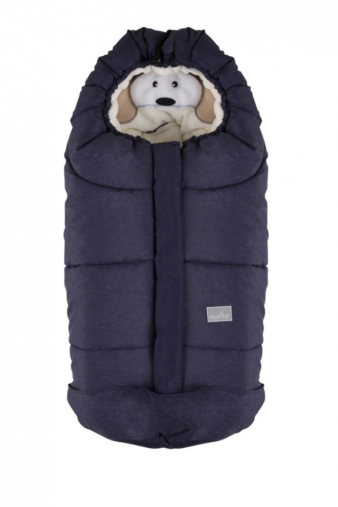 babashop.hu - Nuvita Ovetto Cuccioli bundazsák 80cm - Dog Melange Blue / Beige - 9205