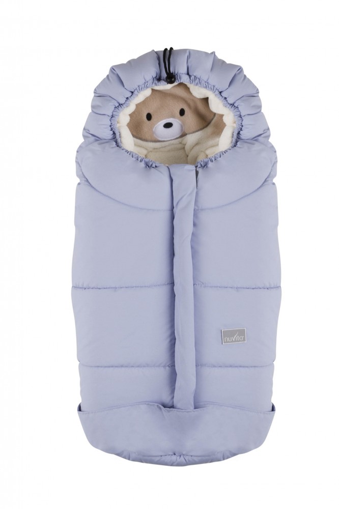 babashop.hu - Nuvita Ovetto Cuccioli bundazsák 80cm - Bear Soft Blue / Beige - 9205