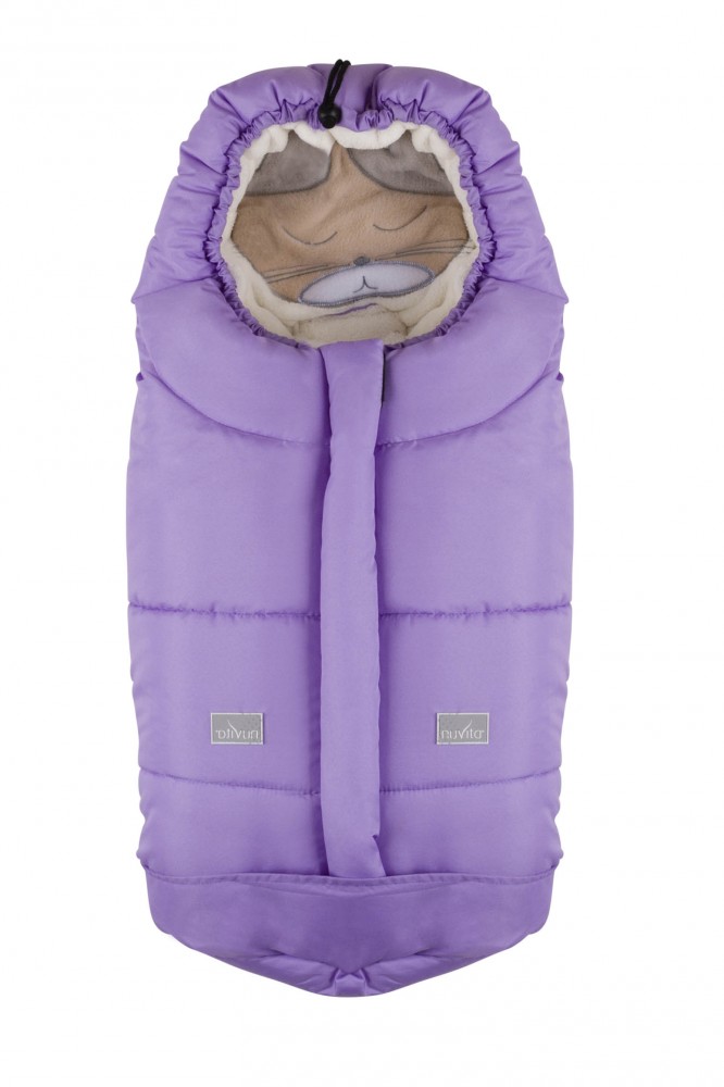babashop.hu - Nuvita Ovetto Cuccioli bundazsák 80cm - Cat Lilac / Beige - 9205
