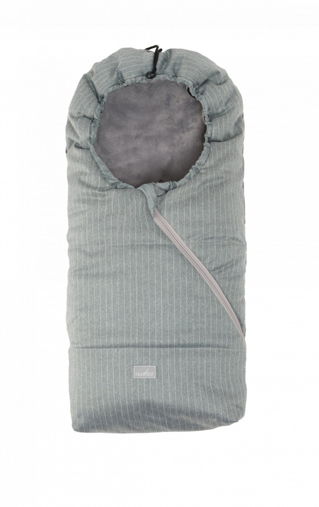 babashop.hu - Nuvita Ovetto Pop bundazsák 80cm - Pinstripe Gray / Gray - 9235