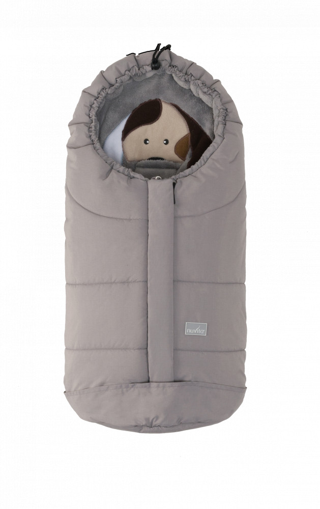 babashop.hu - Nuvita Ovetto Cuccioli bundazsák 80cm - Dog Melange Light Gray / Gray - 9205