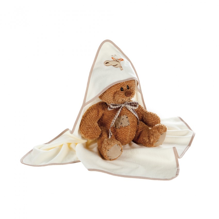 babashop.hu - Klups kapucnis kifogó - H173 Zsiráfos barna-ekrü