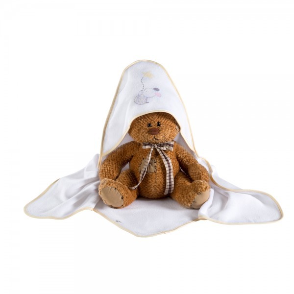 babashop.hu - Albero Mio kapucnis kifogó - K086 Kisvonat sárga-fehér