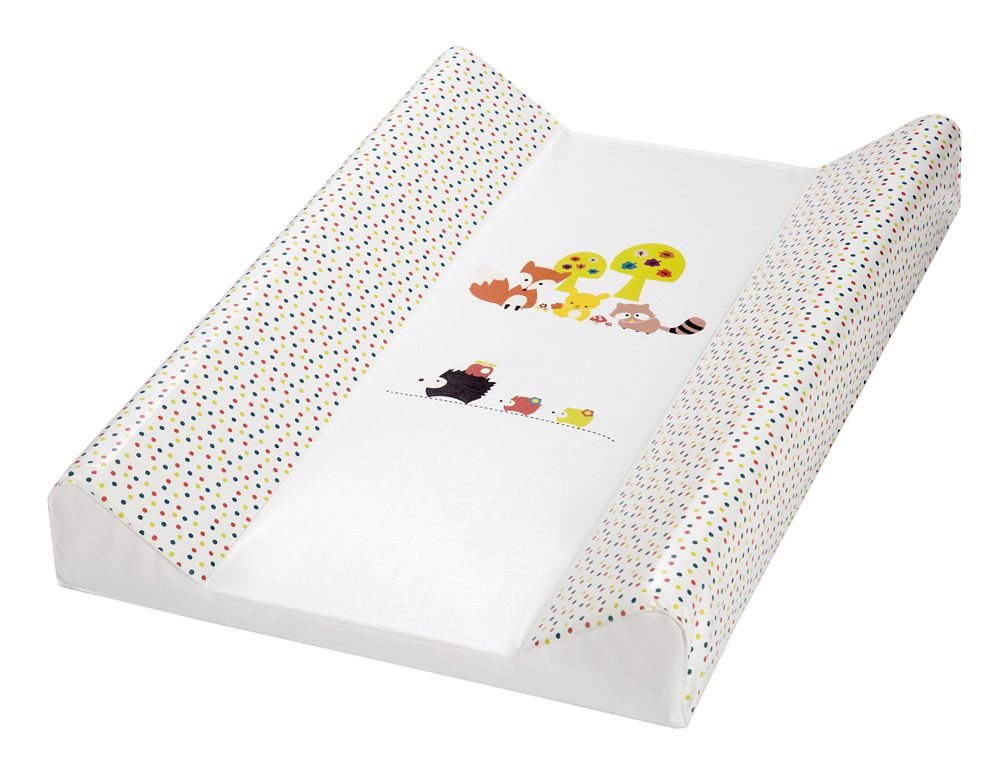 babashop.hu - Albero Mio merev pelenkázó lap 70cm - 042 Erdei állatok színes pöttyös