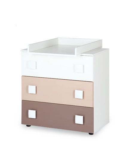 babashop.hu - Klups Paula komód - Latte (3 színű) !! kifutó !!