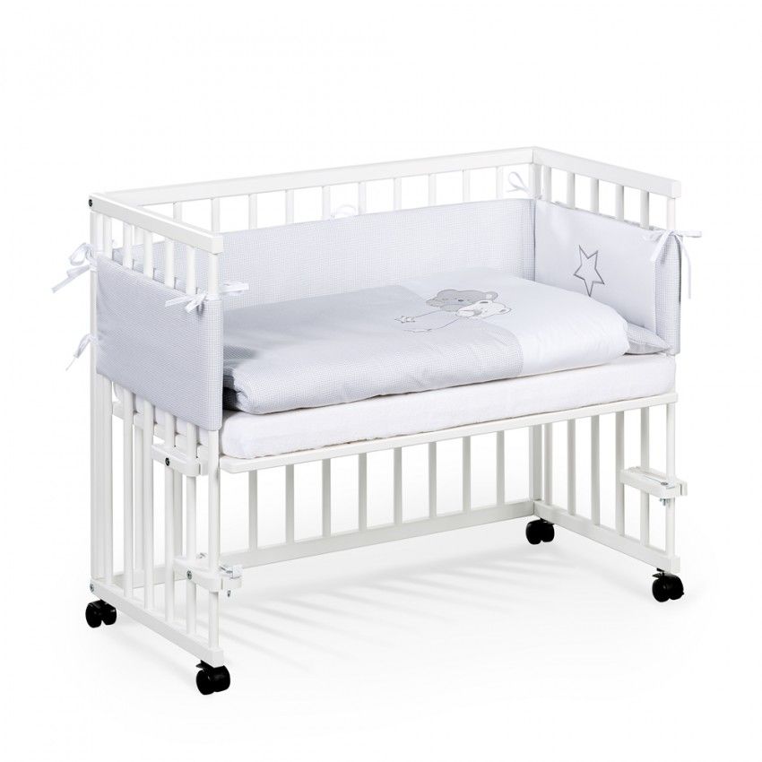 babashop.hu - Klups Piccolo Due kiságy 95x45 - fehér/bialy