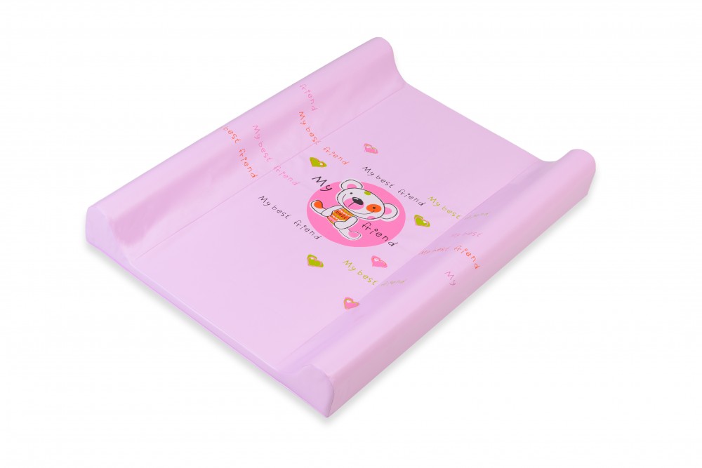 babashop.hu - Berber Dino puha pelenkázó lap 70x50 cm - 137 pink beige bear