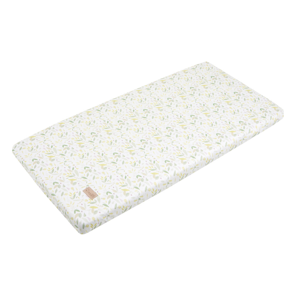 babashop.hu - Albero Mio Eco & Love szatén gumis lepedő 60x120cm - E002 Picnic