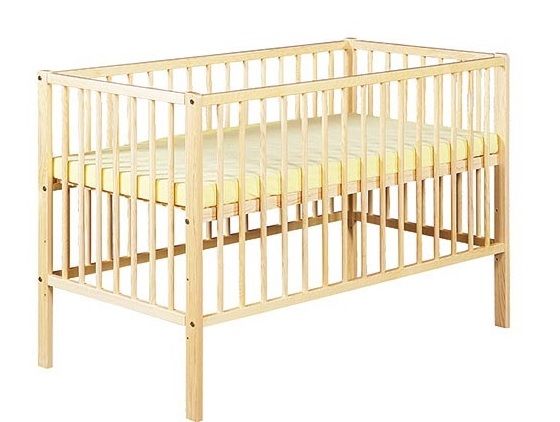 babashop.hu - Klups Radek X emelhető magasságú kiságy 60x120 - fenyő/sosna