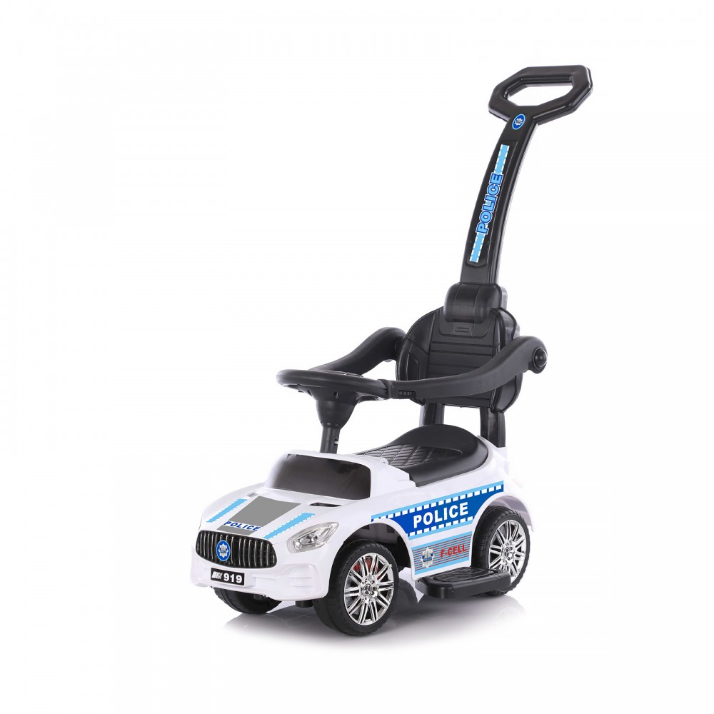 babashop.hu - Chipolino Police bébitaxi tolókarral - fehér
