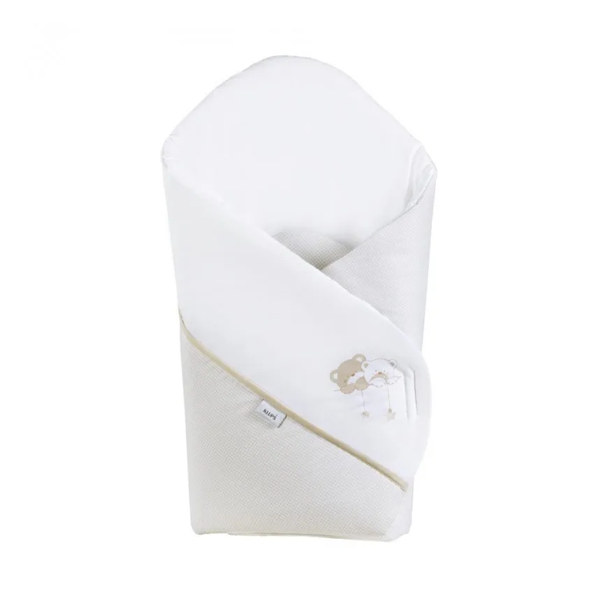 babashop.hu - Albero Mio pólya - H185 Macik csillaggal bézs-fehér