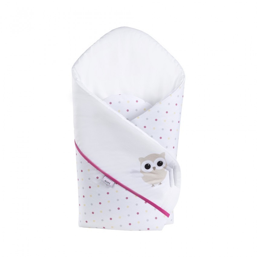 babashop.hu - Albero Mio pólya - H237 Baglyos pink-fehér