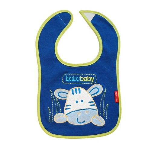 babashop.hu - Bobobaby tépőzáras előke - kék / zebra