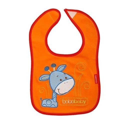 babashop.hu - Bobobaby tépőzáras előke - narancs / zsiráf