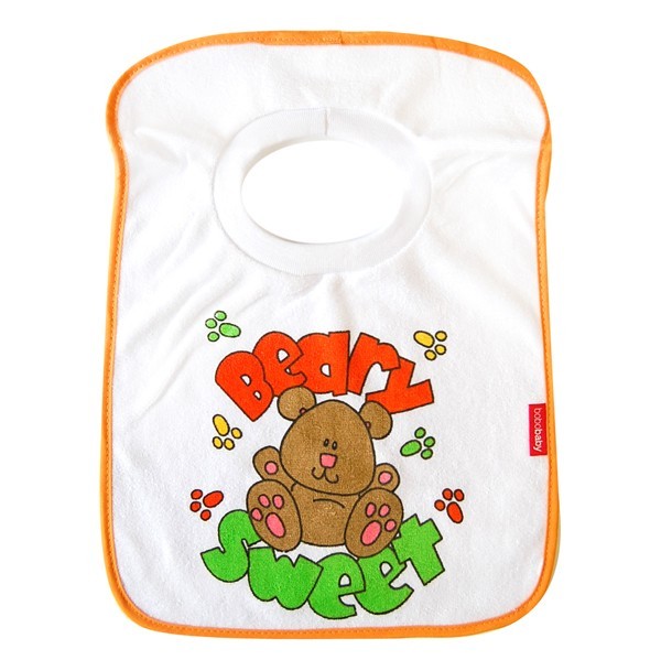 babashop.hu - Bobobaby bebújós előke - narancs maci