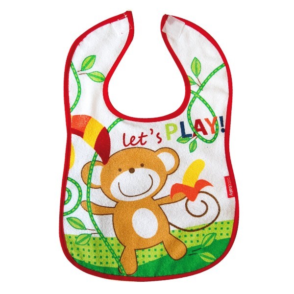 babashop.hu - Bobobaby tépőzáras előke - majom