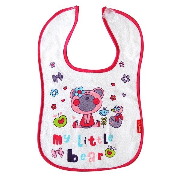 babashop.hu - Bobobaby tépőzáras előke - macilány