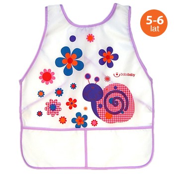 babashop.hu - Bobobaby tépőzáras előke 36hó+ - Pink csigás