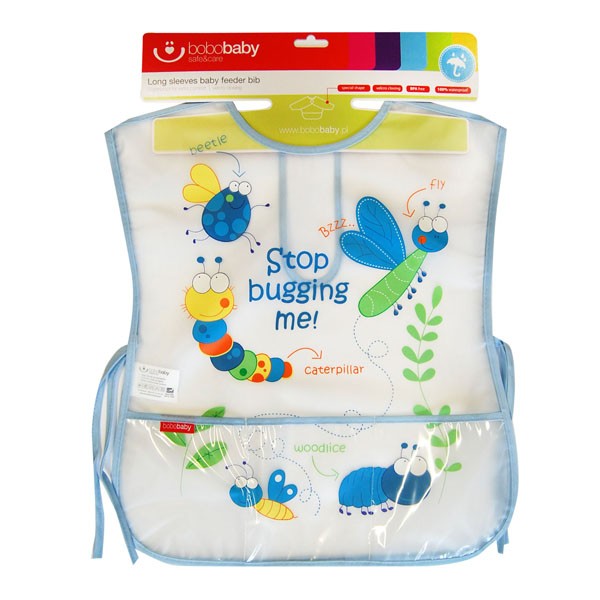 babashop.hu - Bobobaby bebújós előke 36hó+ - Világoskék bogár