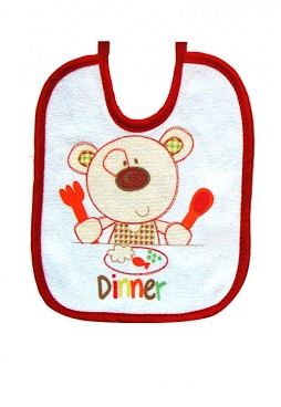 babashop.hu - Bobobaby kötős előke 2db 0-12hó - Maci, Nyuszi
