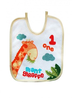 babashop.hu - Bobobaby kötős előke 2db 0-12hó - Zsiráf, Oroszlán
