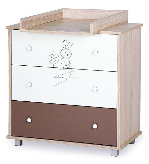 babashop.hu - Klups Szafari/Nyuszi komód - Cappuccino !! kifutó !!