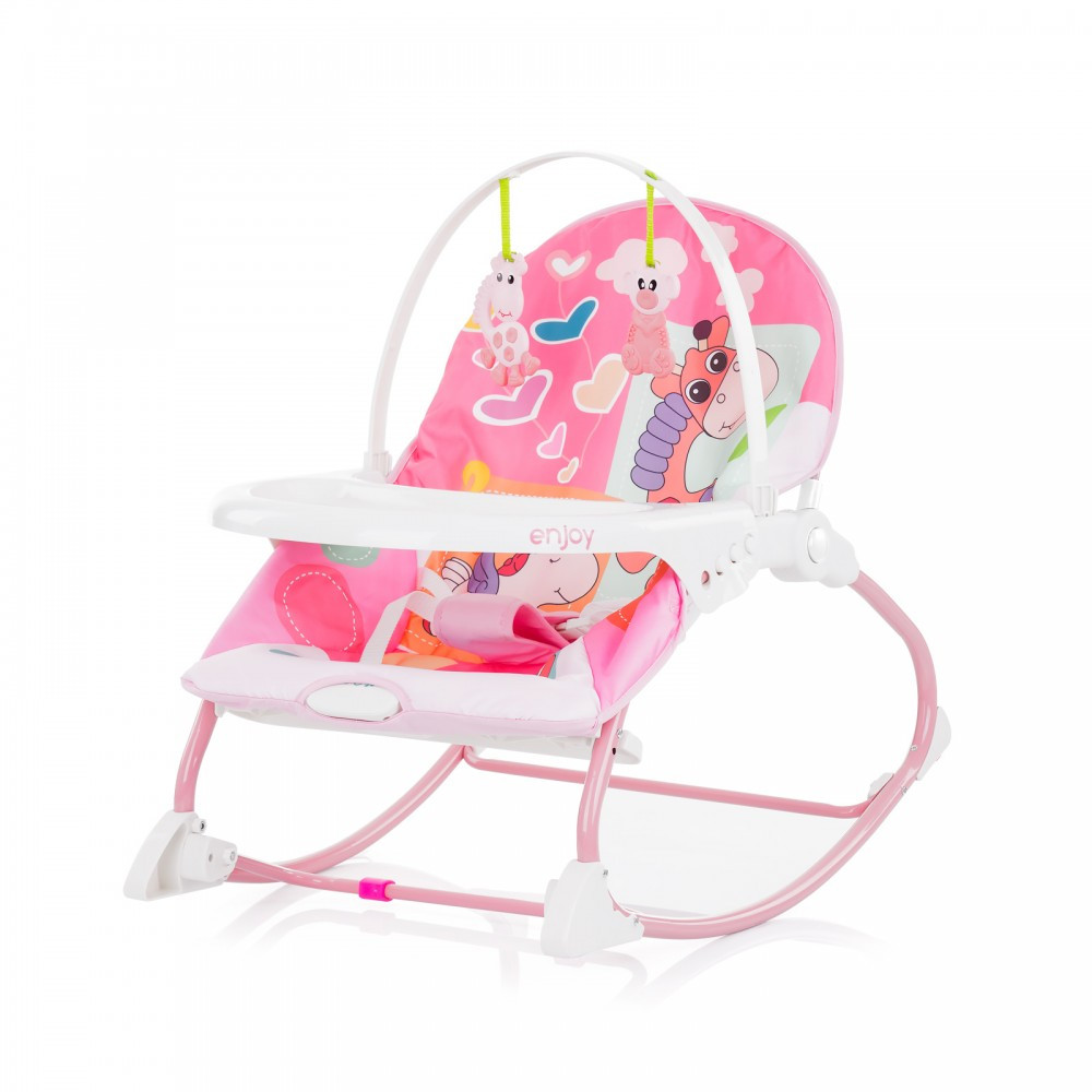 babashop.hu - Chipolino Enjoy rezgő-zenélő pihenőszék 9 kg-ig - Pink