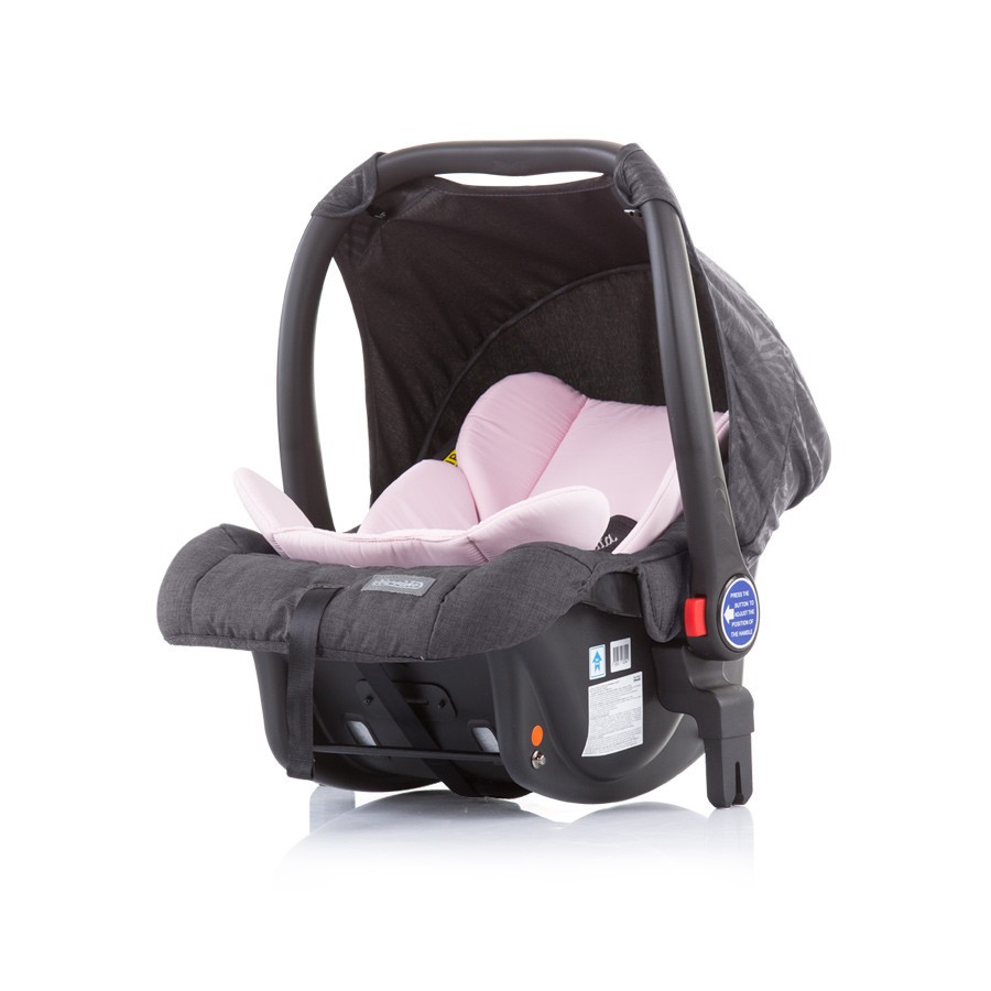 babashop.hu - Chipolino Malta autóshordozó 0-13kg + adapter - Baby Pink 2020