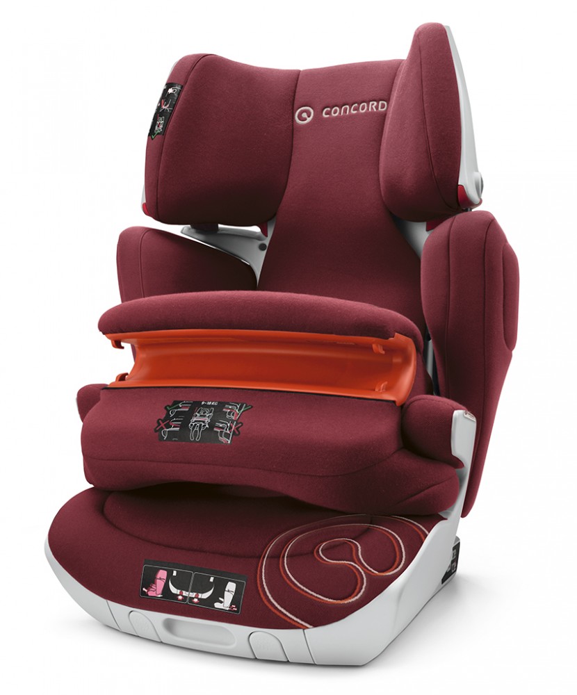 babashop.hu - Concord Transformer XT Pro autósülés 9-36kg - Bordeaux Red