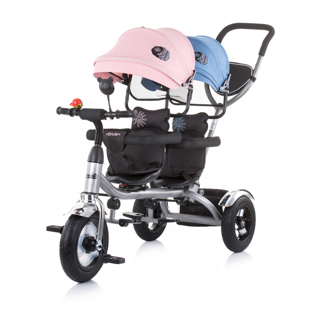 babashop.hu - Chipolino 2Play ikertricikli kupolával - Blue-Pink 2021