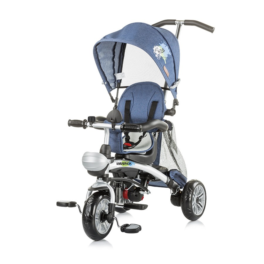 babashop.hu - Chipolino Maverick átalakítható tricikli kupolával - Jeans Blue Stamp 2018