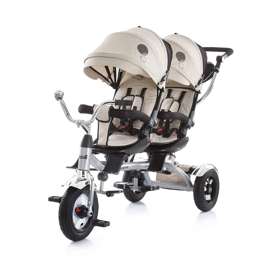 babashop.hu - Chipolino Tandem ikertricikli kupolával - Beige 2018