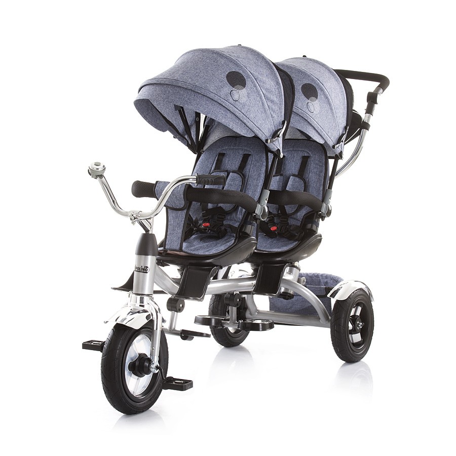 babashop.hu - Chipolino Tandem ikertricikli kupolával - Grey 2018