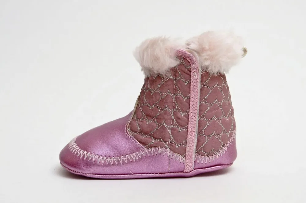 babashop.hu - BoboBaby szőrmebéléses csizma 3-6 hó - ZB-105 PINK