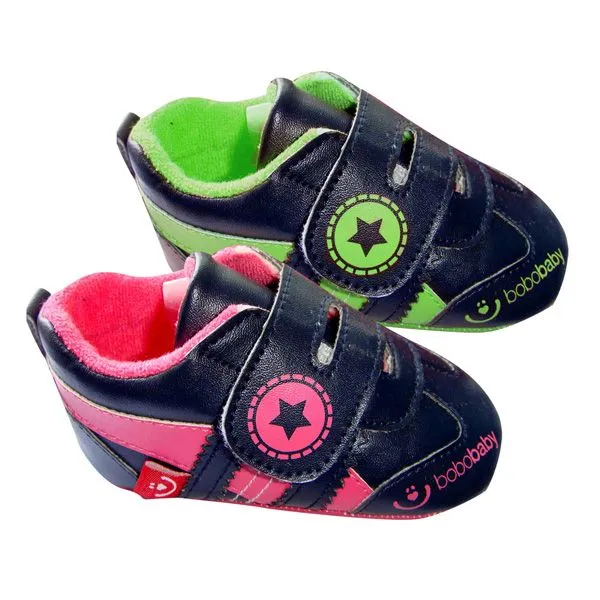 babashop.hu - BoboBaby tépőzáras cipő 12-18hó - fekete / pink