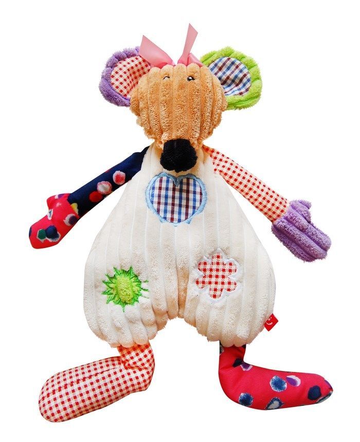 babashop.hu - Bobobaby szív alakú patchwork plüss játék - egér