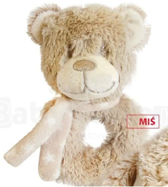 babashop.hu - Bobobaby plüss csörgő karika - maci