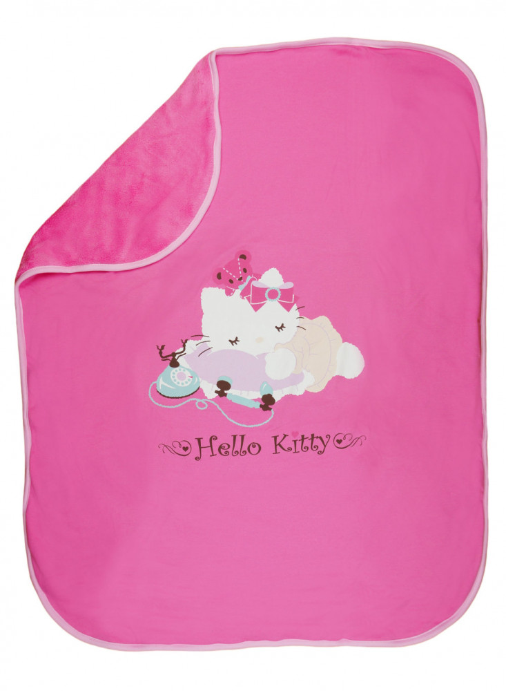 babashop.hu - Hello Kitty pamut- wellsoft takaró vegyes mintával (méret:70×90)